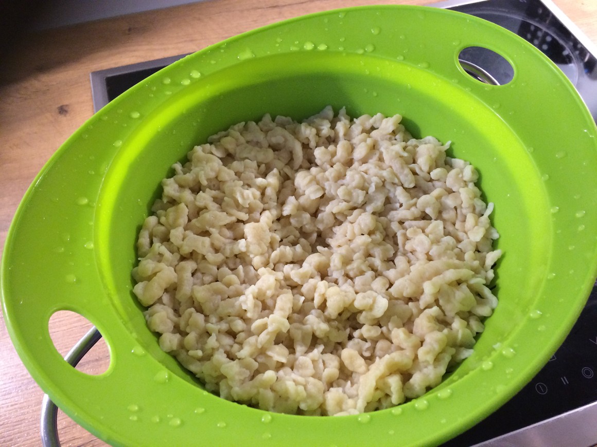 Selbstgemachte Spätzle