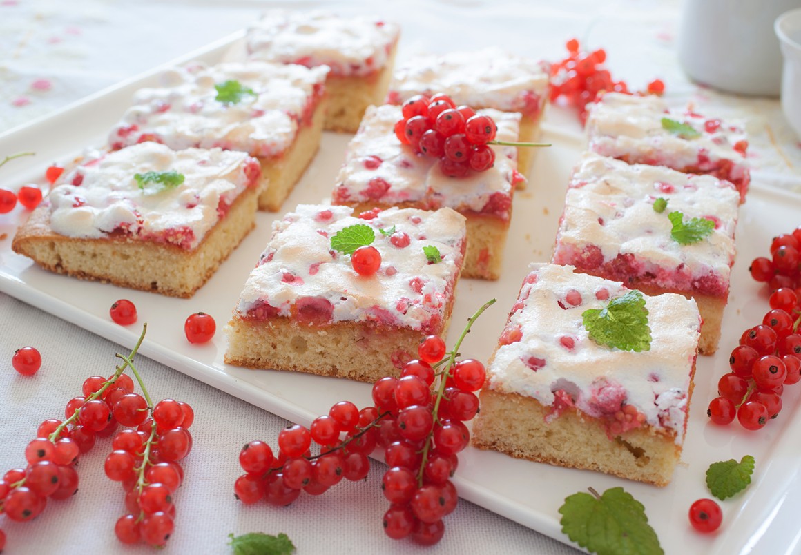 Johannisbeerkuchen mit Baiser - Rezept