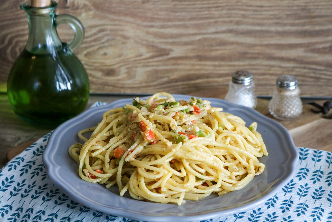 Paprika-Carbonara - Rezept