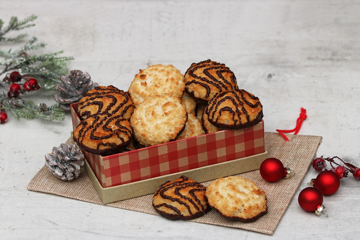 Weihnachtliche Kokosmakronen