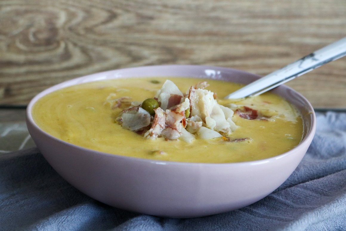 Erbsensuppe mit Speck - Rezept