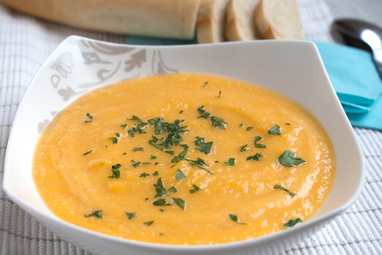 Klassische Kürbissuppe