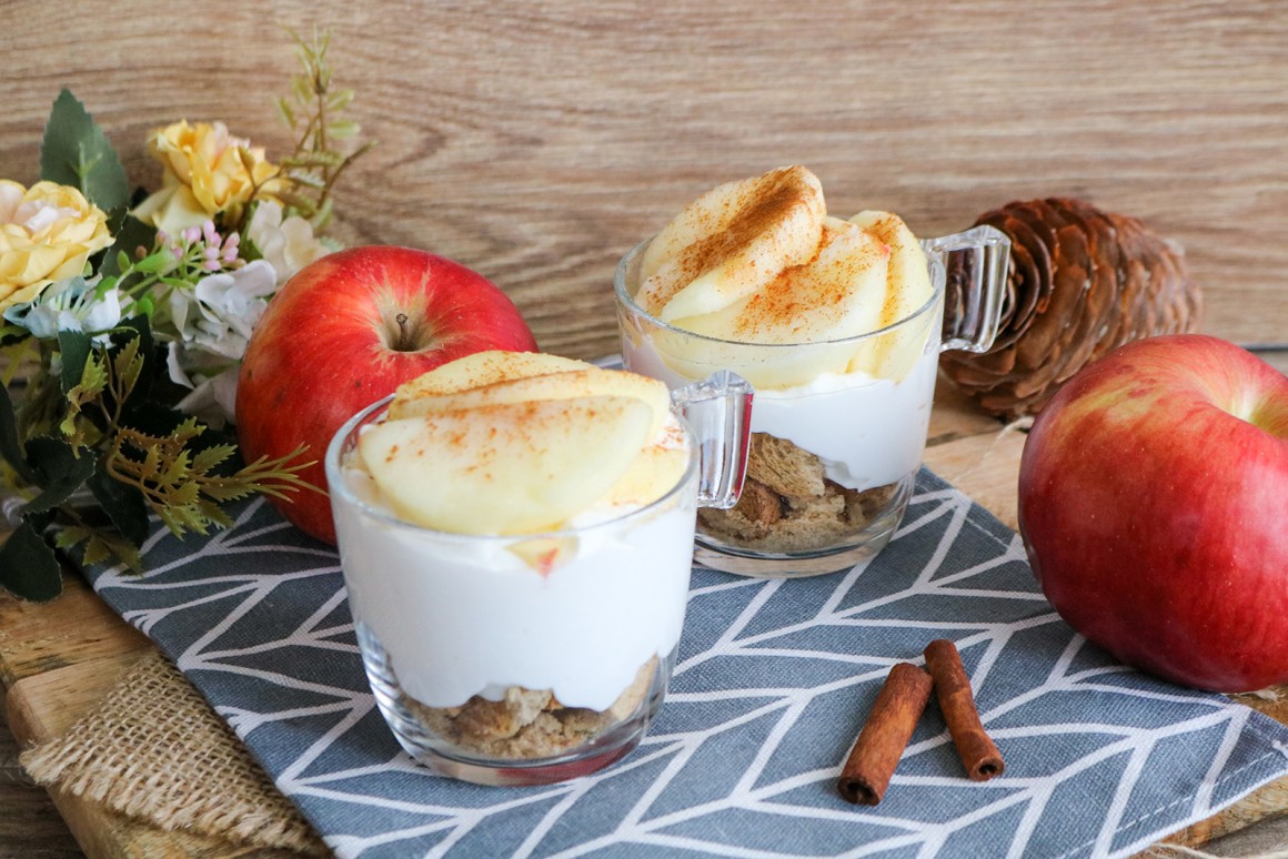 Veganer Apfeltraum mit Zwieback - Rezept