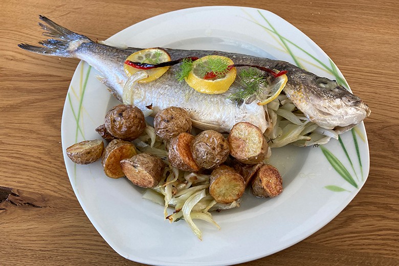 Dorade mit Kartoffeln