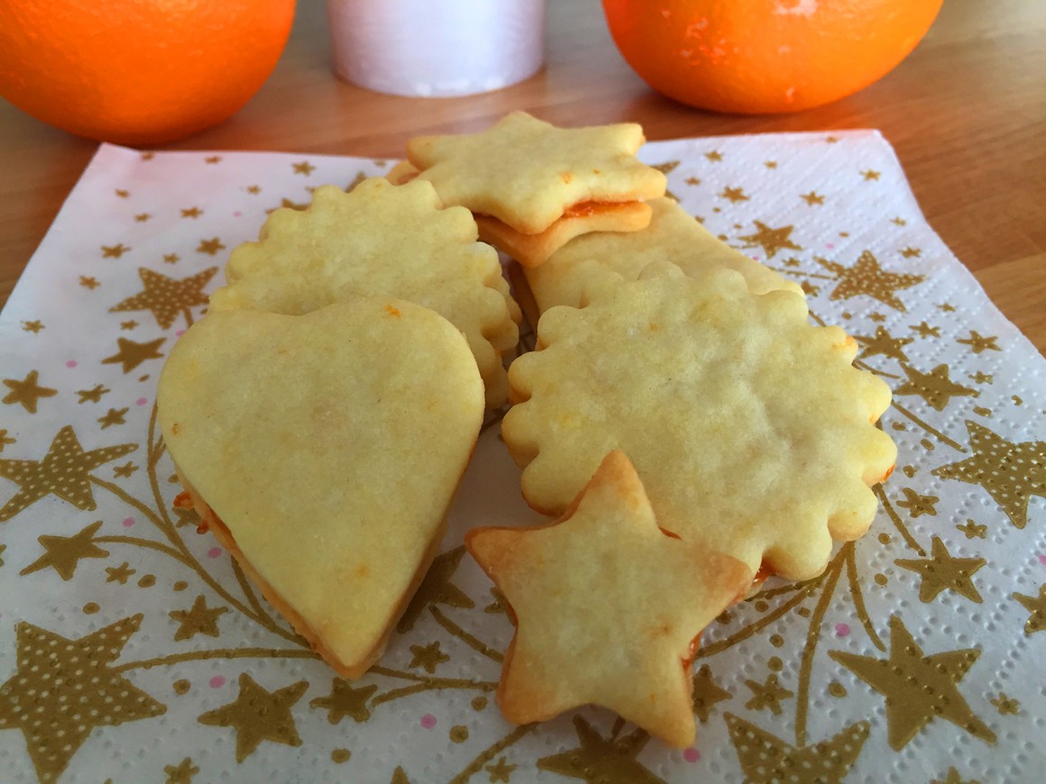 Einfache Orangenplätzchen