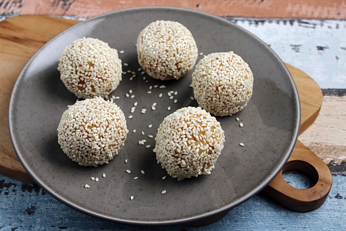 Bananenkugeln mit Erdnuss