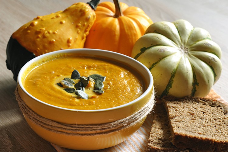 Amerikanische Kürbissuppe