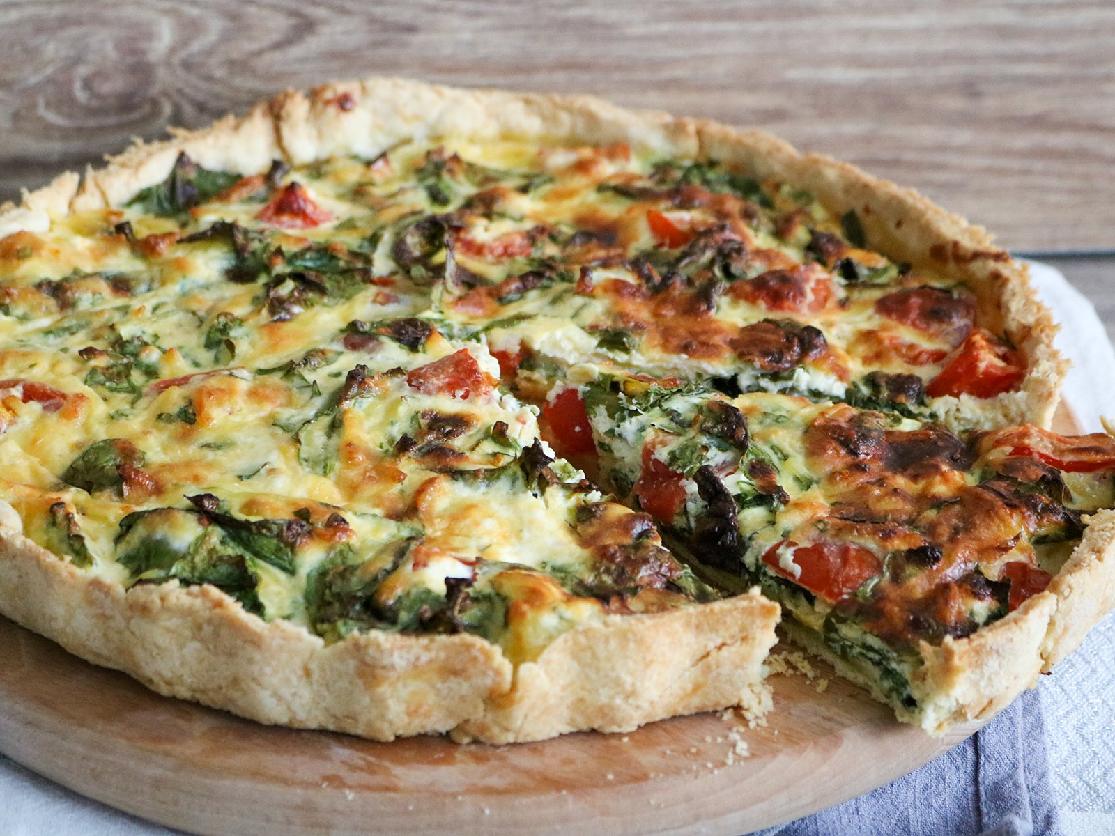 Schnelle Spinatquiche - Rezept