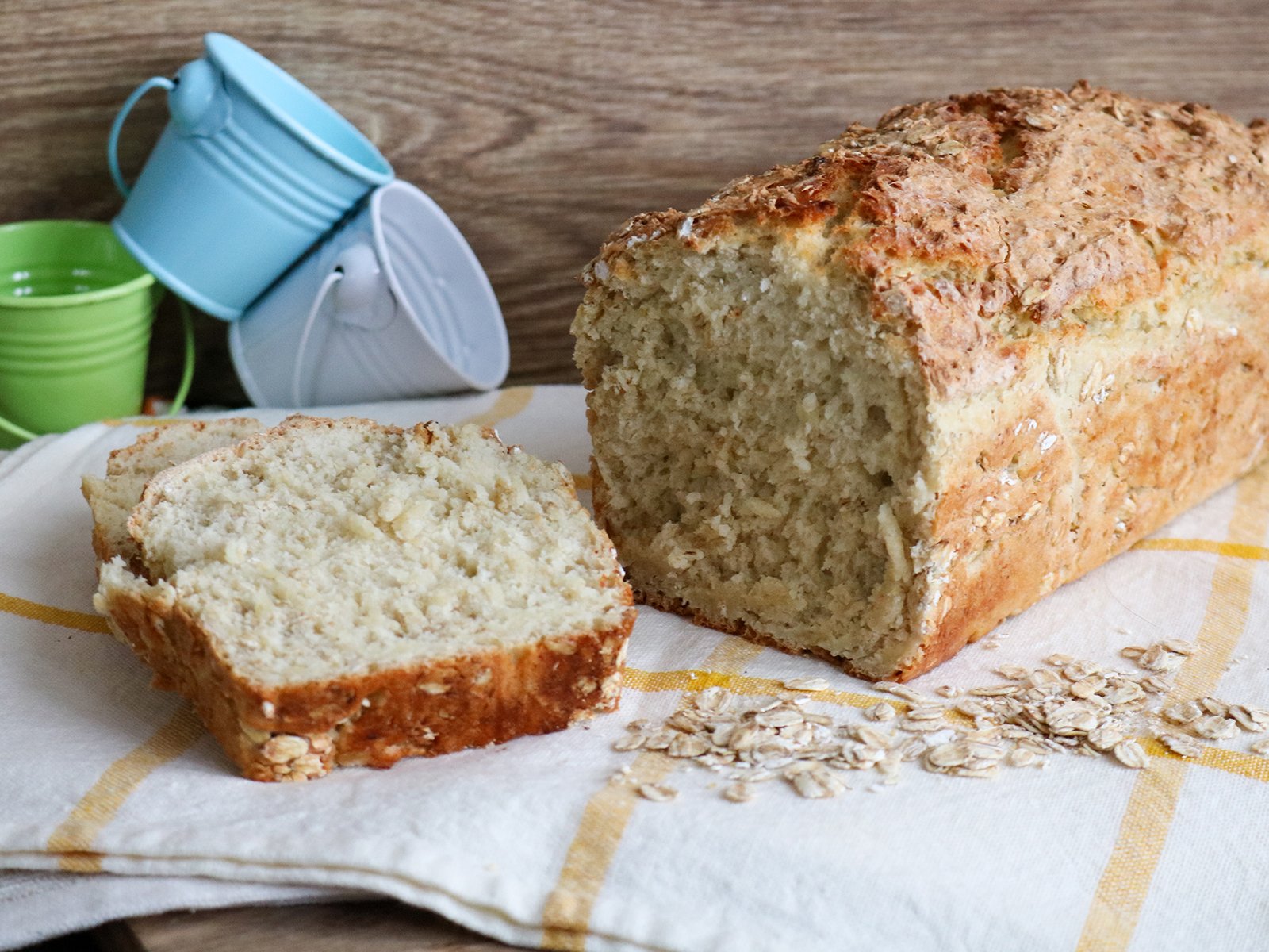 Einfaches Haferbrot - Rezept