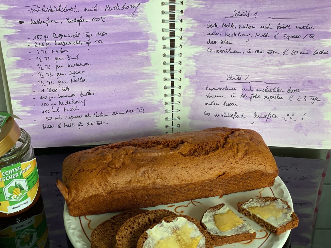 Honigbrot mit Zimt und Ingwer - Rezept