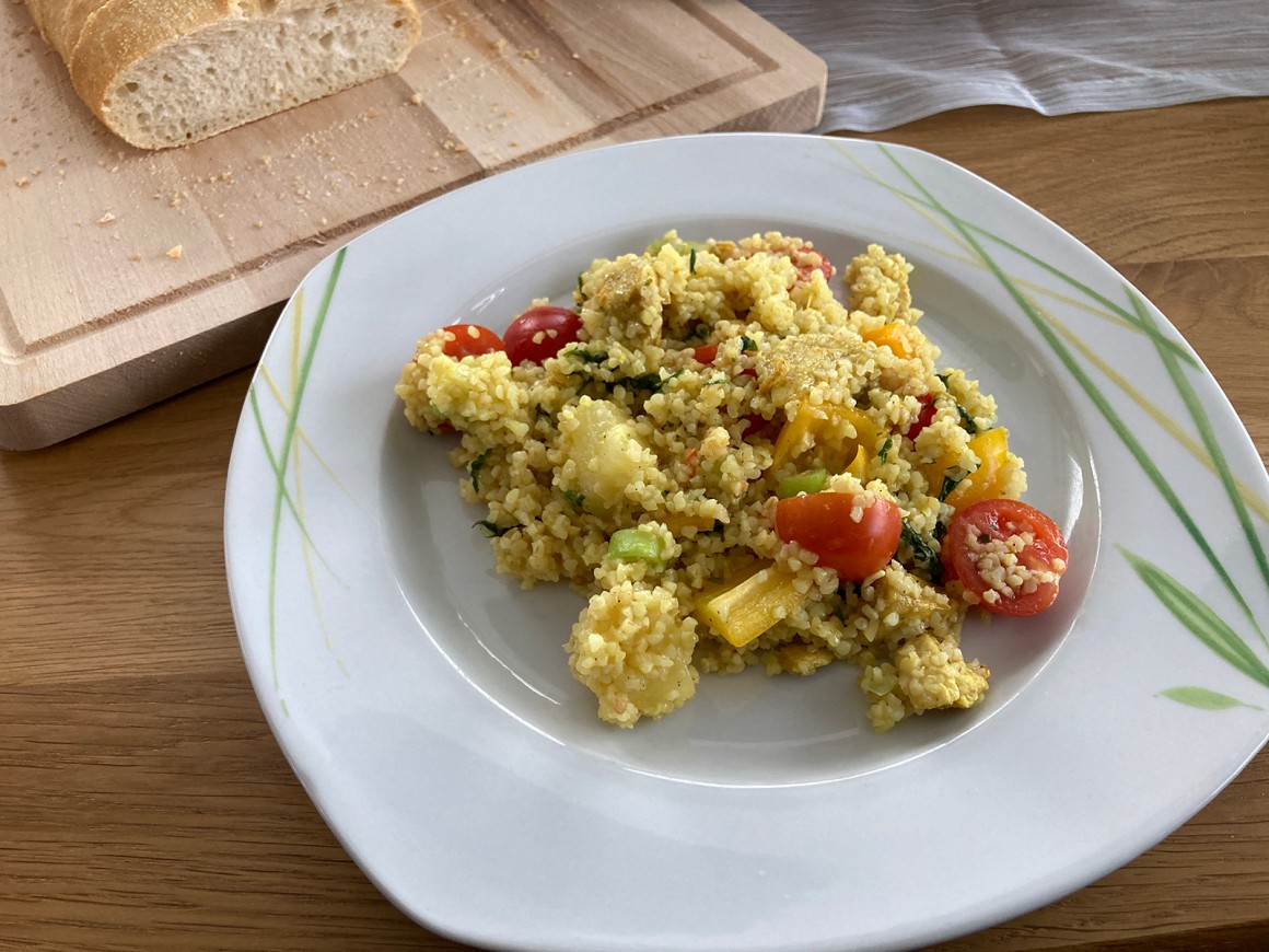 Bulgursalat mit Hähnchen