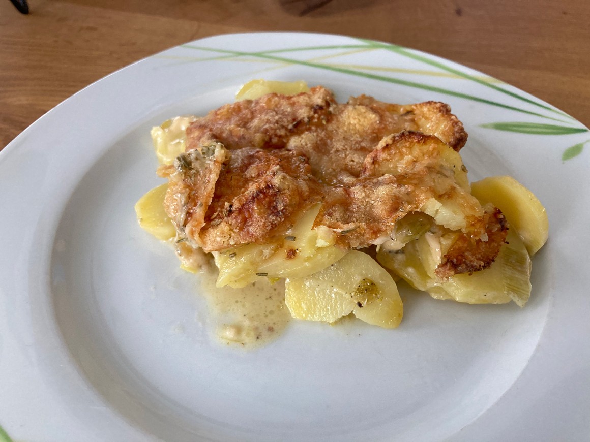 Lauch-Kartoffel-Gratin