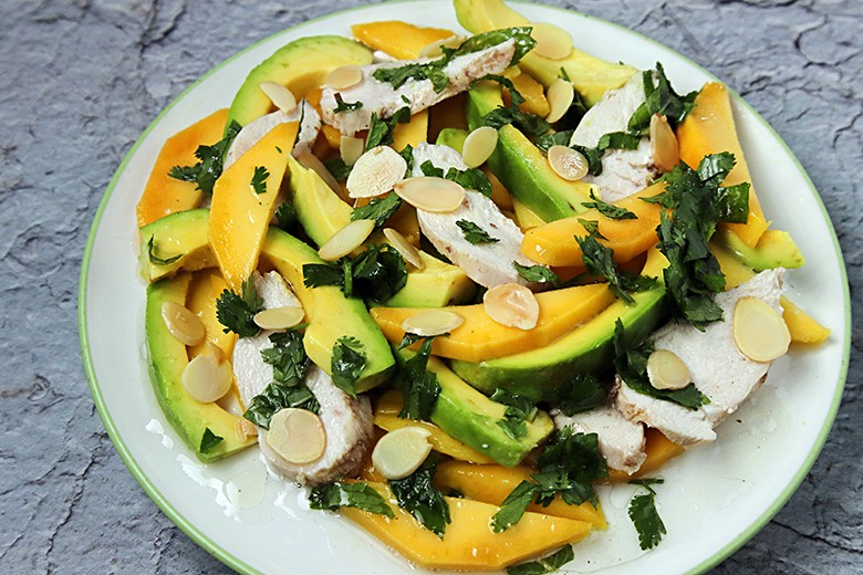 Mango-Salat mit Huhn