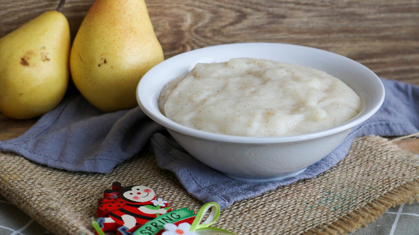 Birnenbrei mit Dinkelgrieß - Rezept