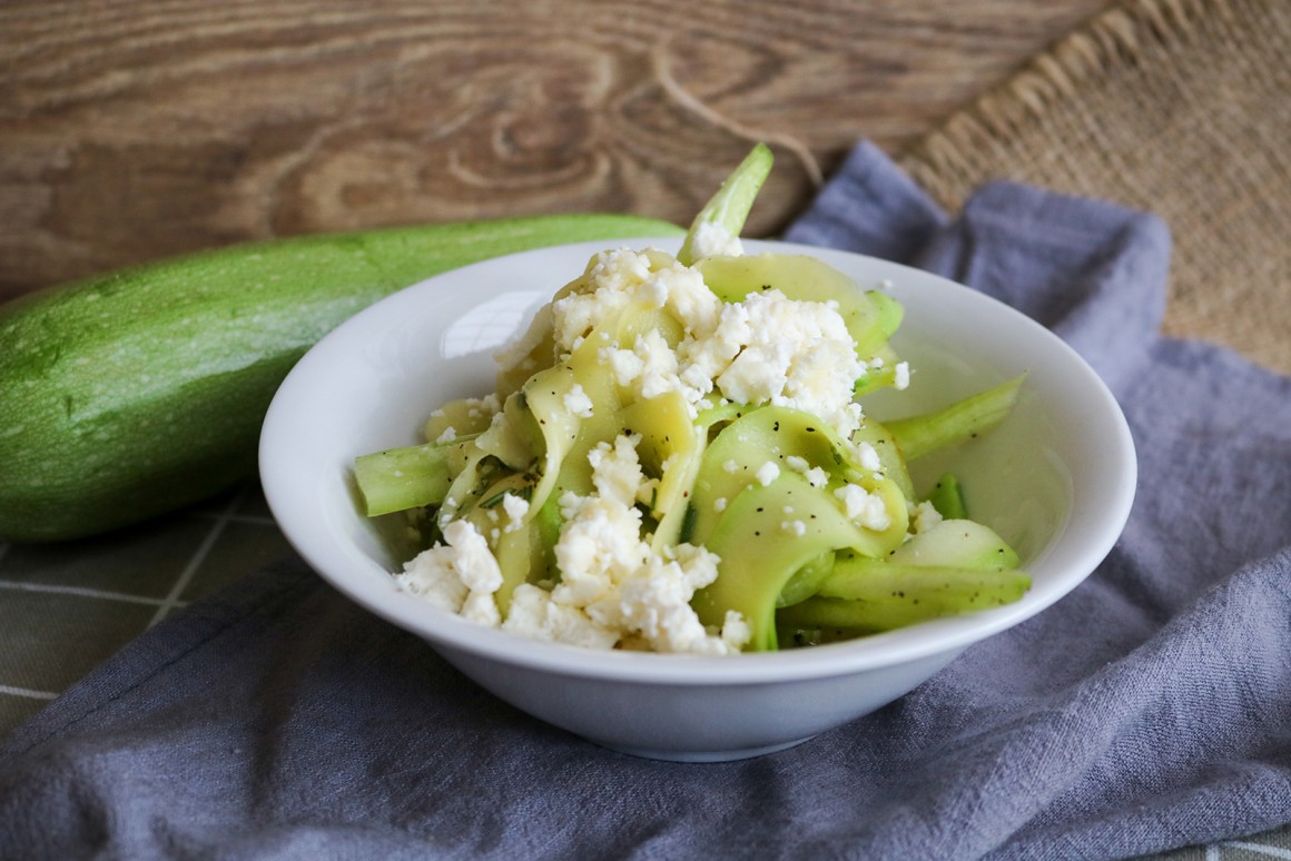 Lauwarmer Zucchinisalat