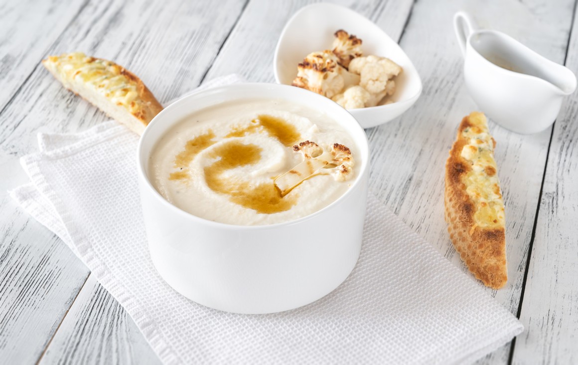 Geröstete Blumenkohlsuppe