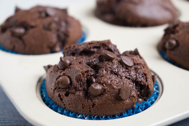 Vegane Schokomuffins
