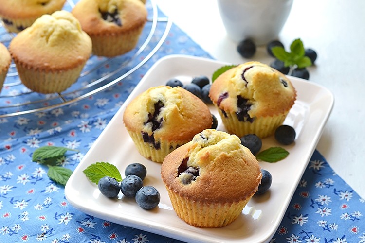 Vegane Blaubeermuffins