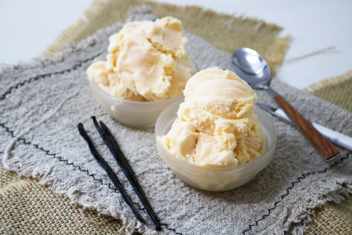 Cremiges Milcheis