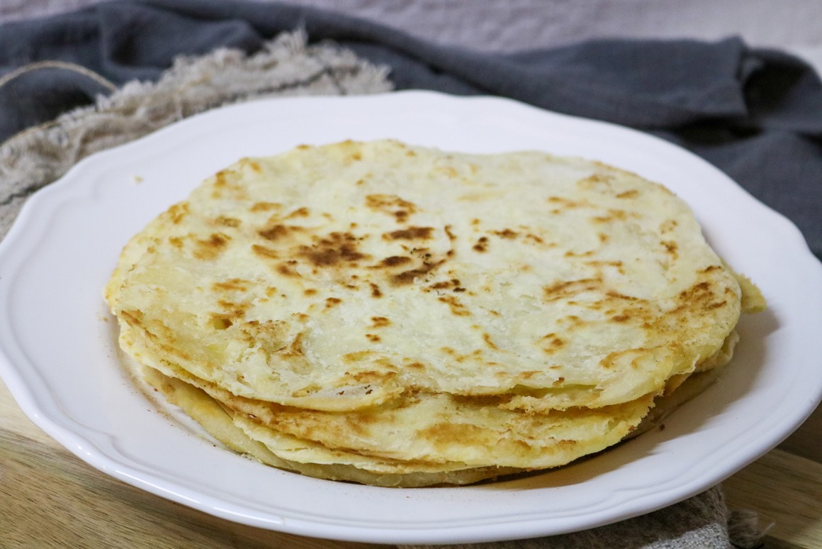 Veganes, afrikanisches Fladenbrot