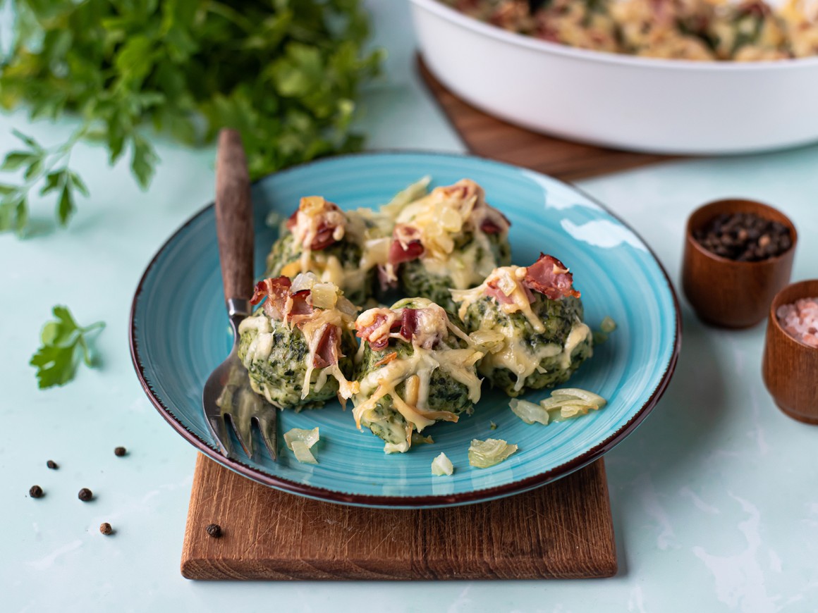 Spinat-Topfenknödel