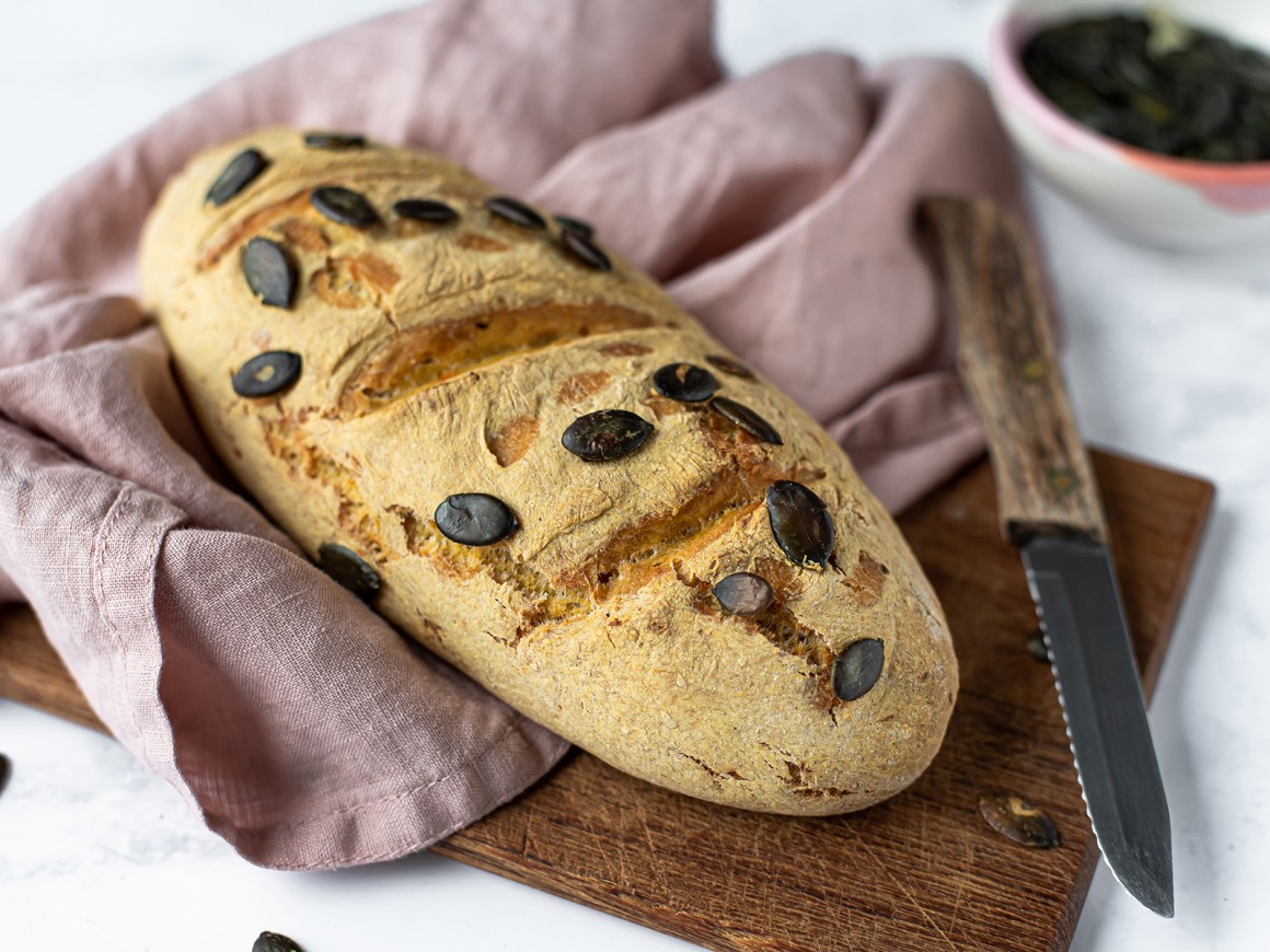 Kürbisbrot ohne Hefe