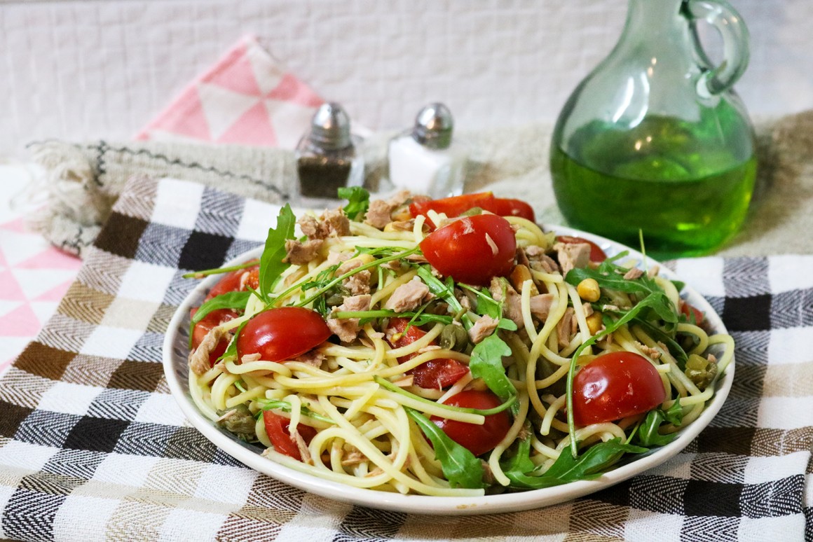 Spaghettisalat mit Thunfisch - Rezept