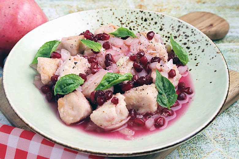 Hühnerbrust aus dem Orient mit Granatapfelsauce