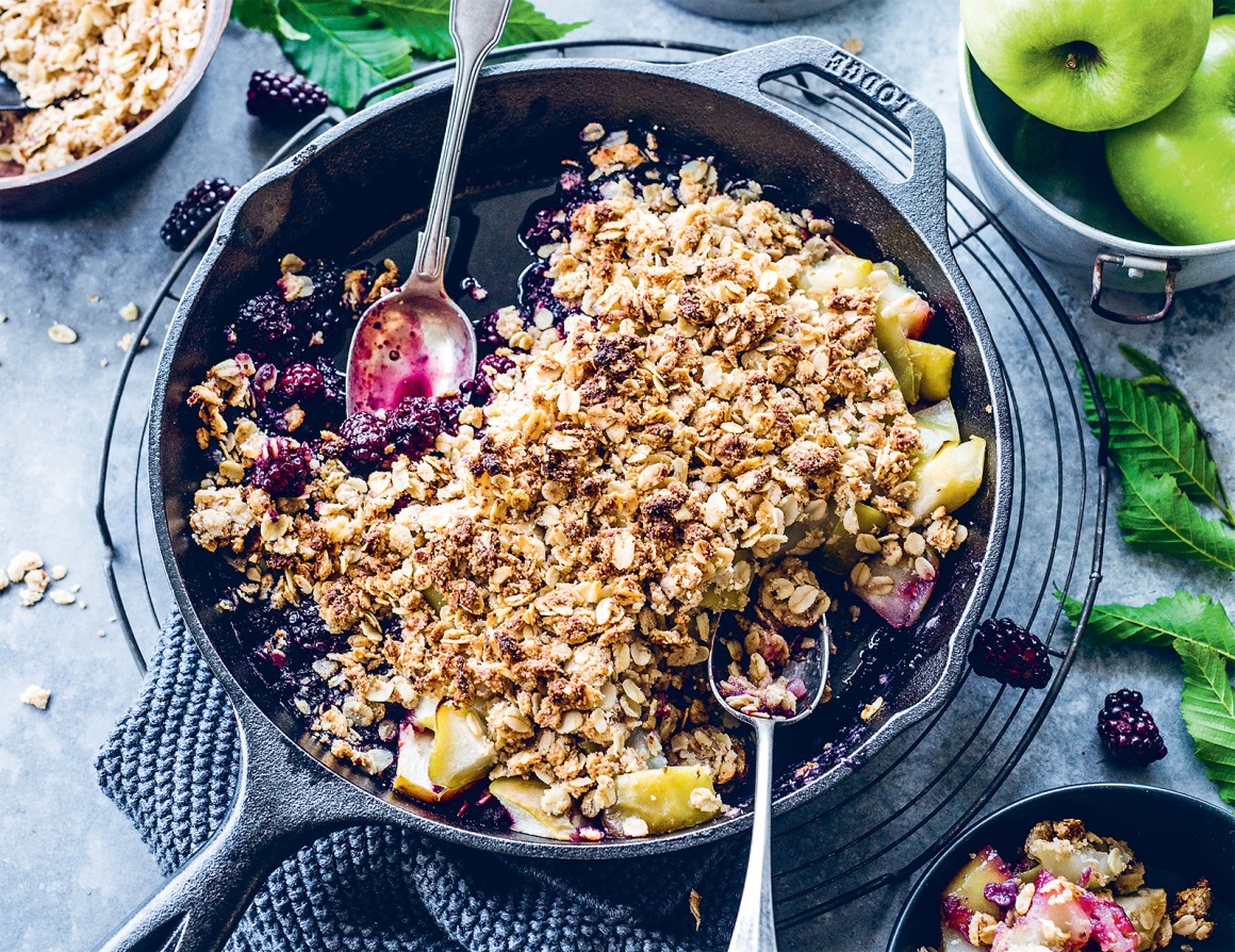 Crumble mit zweierlei Früchten