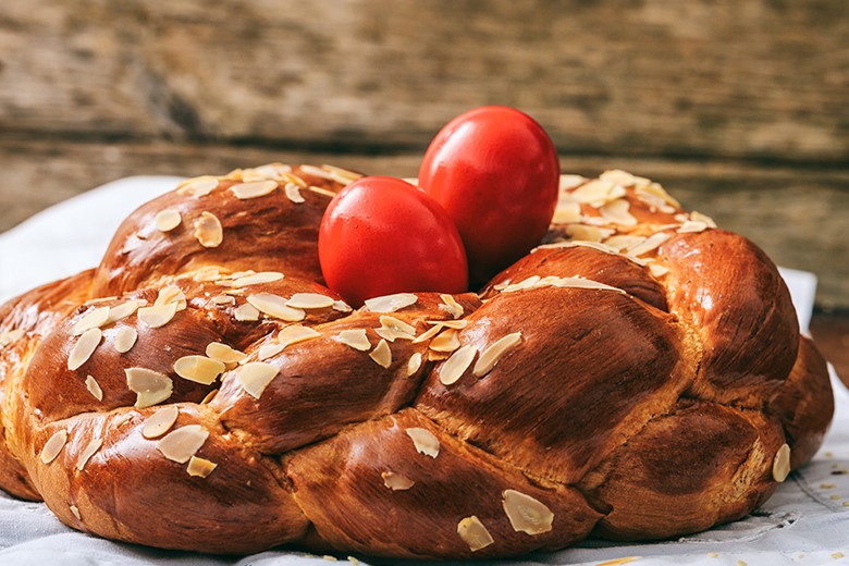 Osterkranz mit Rum