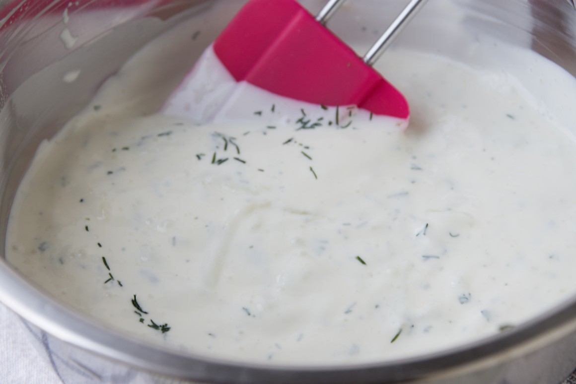 Schmandsauce für Salat