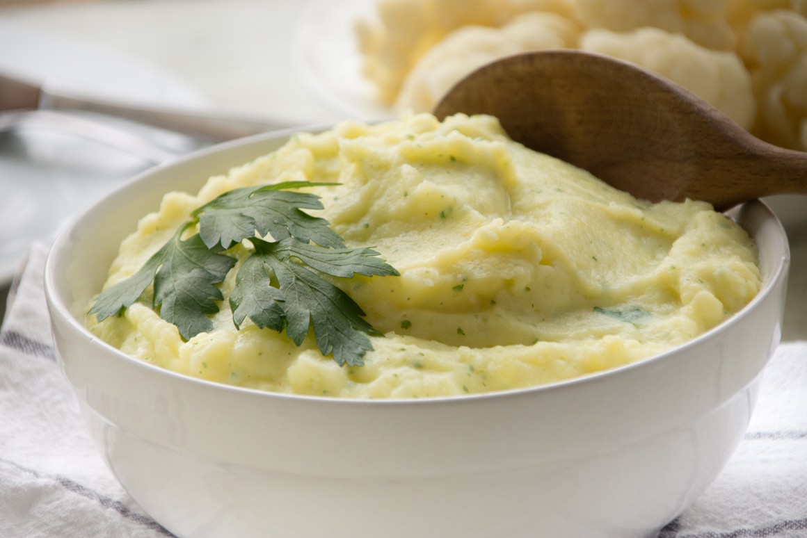 Kartoffel-Blumenkohl-Stampf