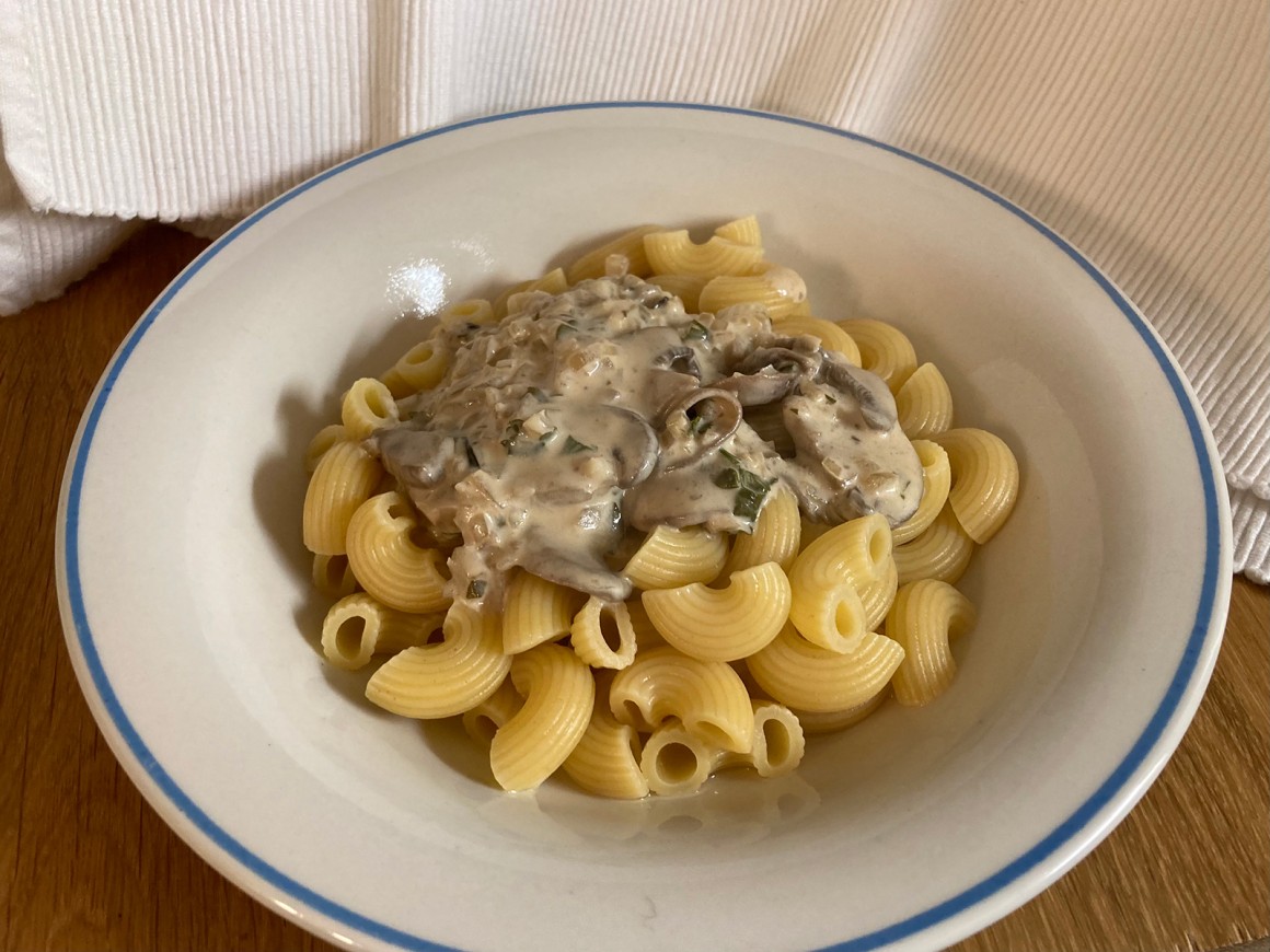 Makkaroni-Champignonragout
