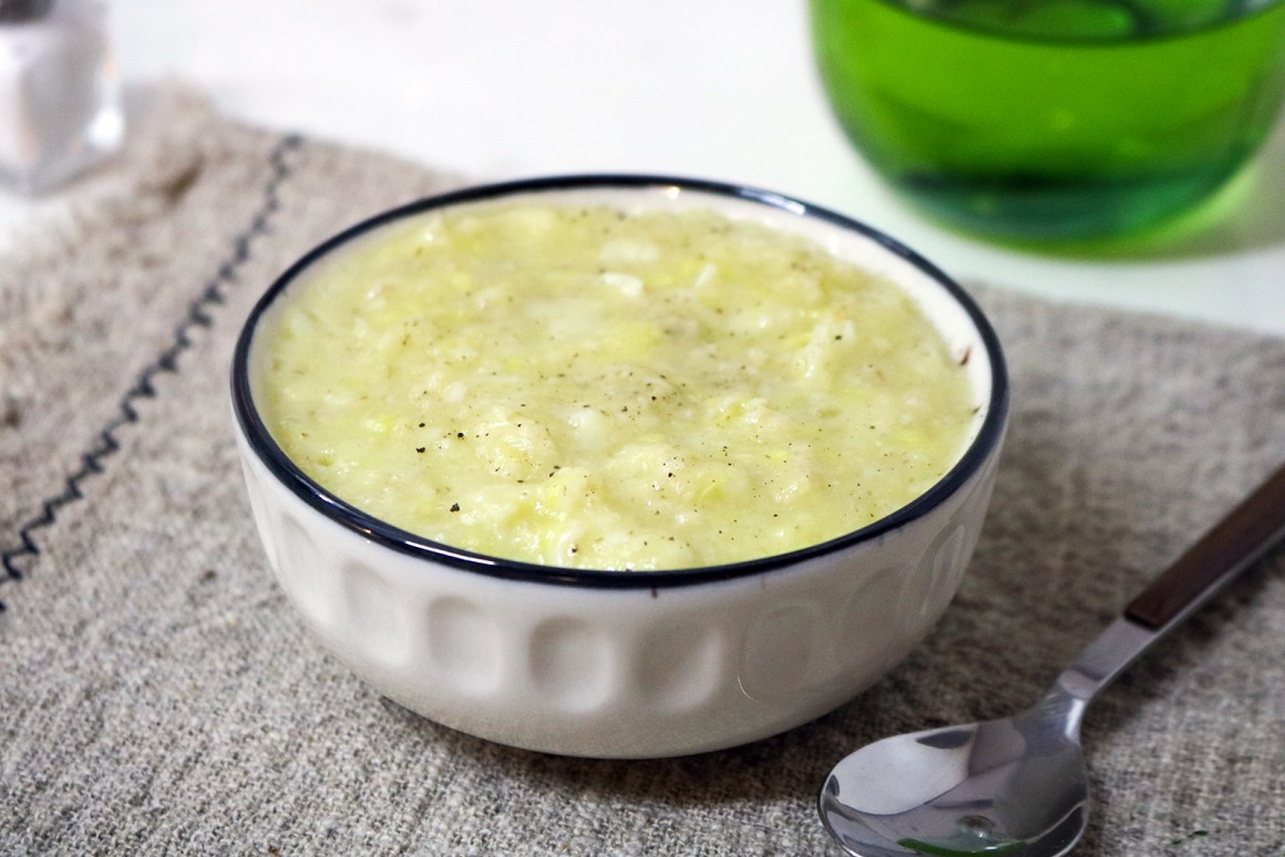 Zucchinibrei mit Nudeln