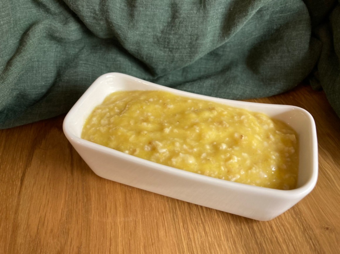 Hafer-Pfirsich-Babybrei