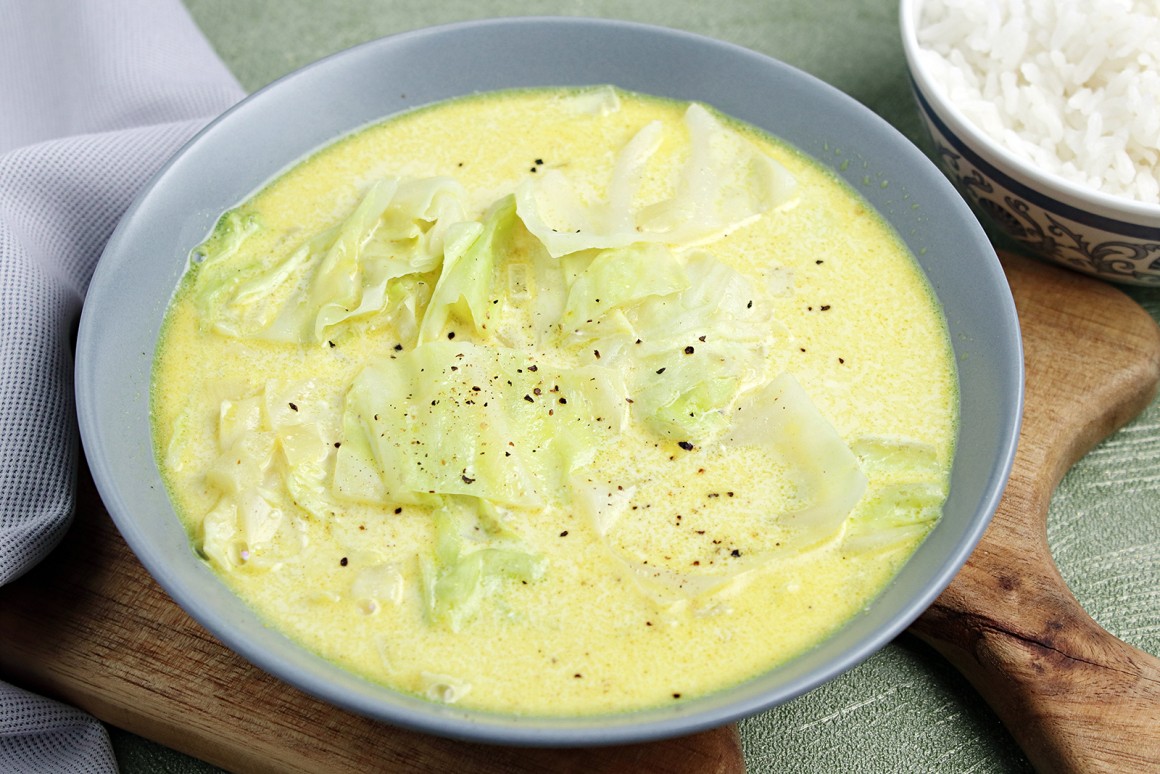 Gedünsteter Chinakohl mit Curry