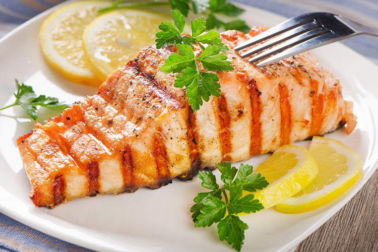 Gegrillter Lachs