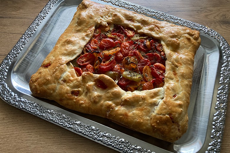 Bunte Tomaten-Tarte