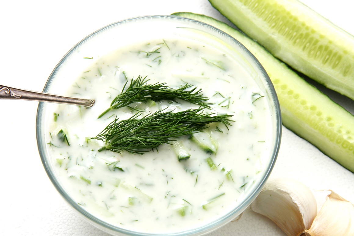 Gurkensuppe mit Joghurt