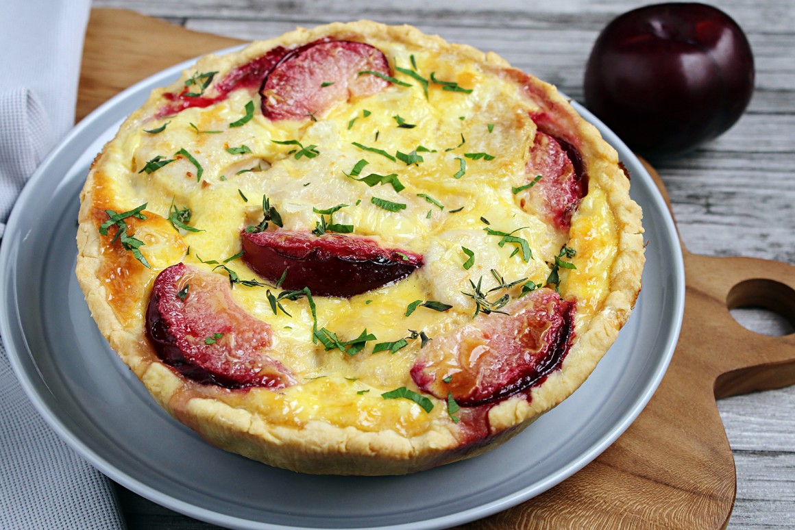 Kartoffel-Porree-Quiche mit Pute