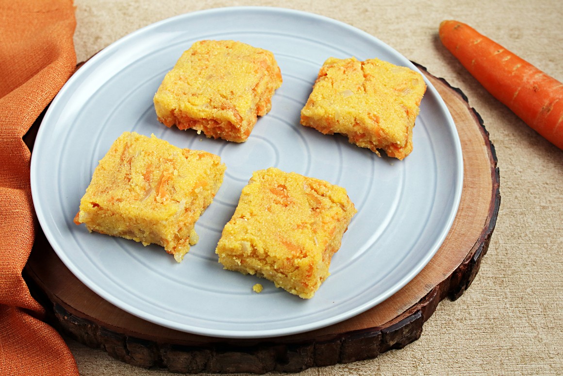 Möhren-Polenta-Schnitten