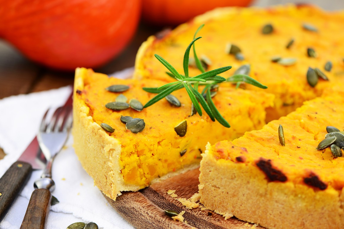 Kürbisquiche