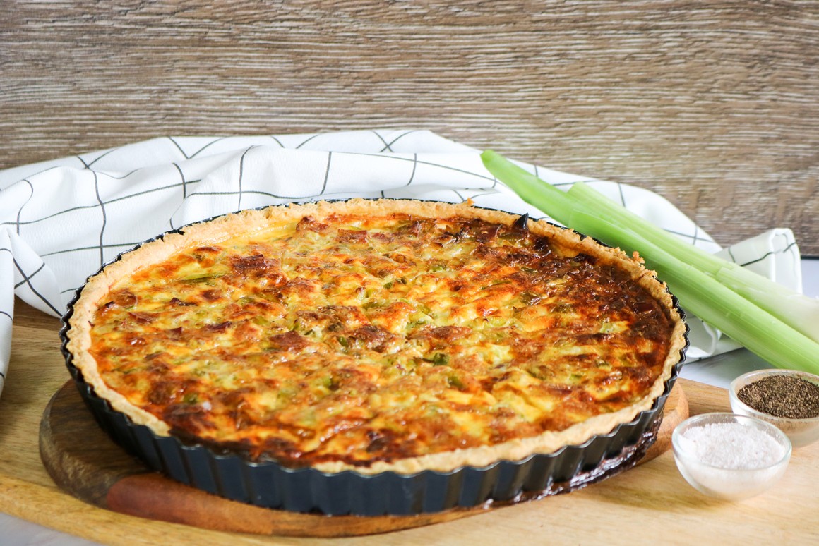 Lauchquiche mit Speck - Rezept