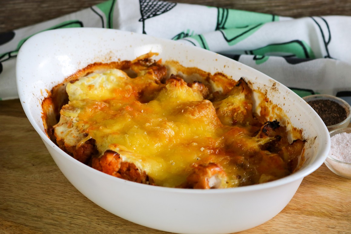 Blumenkohlgratin mit Hackfleisch - Rezept