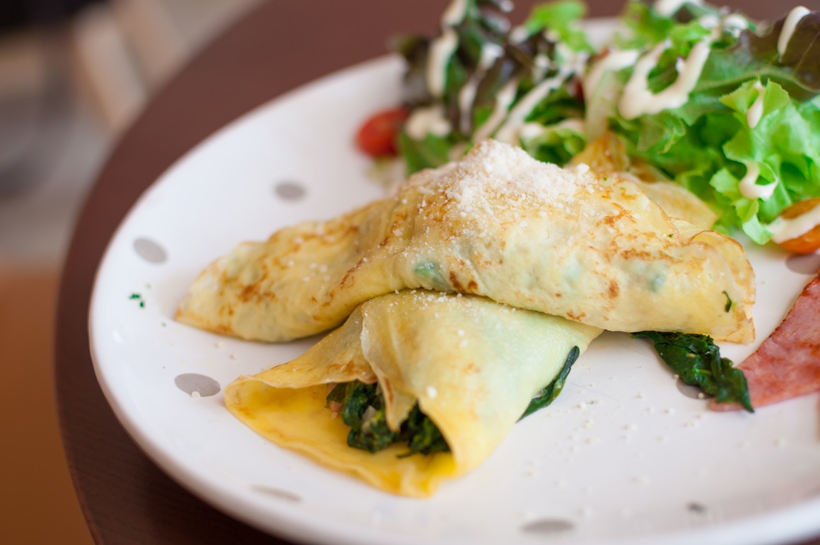Spinat-Crêpes