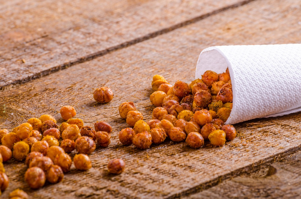 Geröstete Kichererbsen zum Snacken