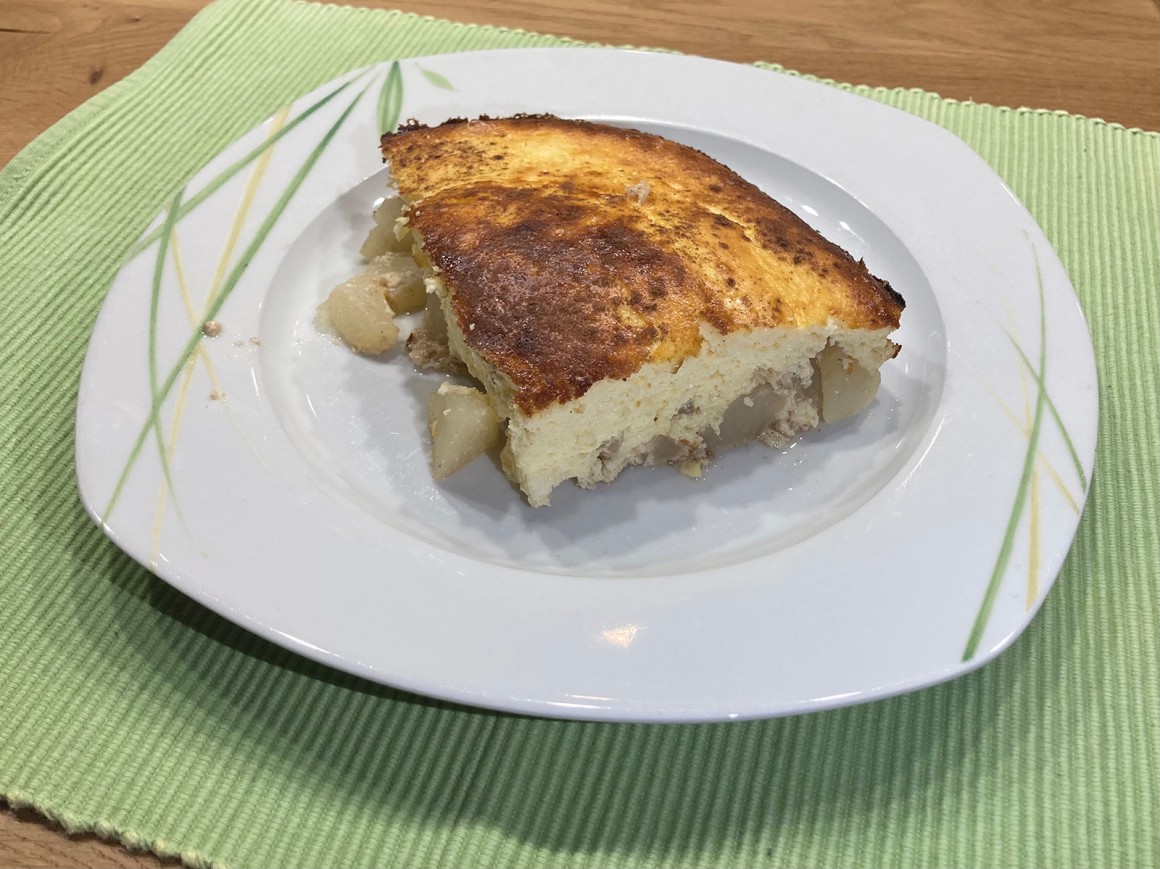 Quarkauflauf mit Birnen
