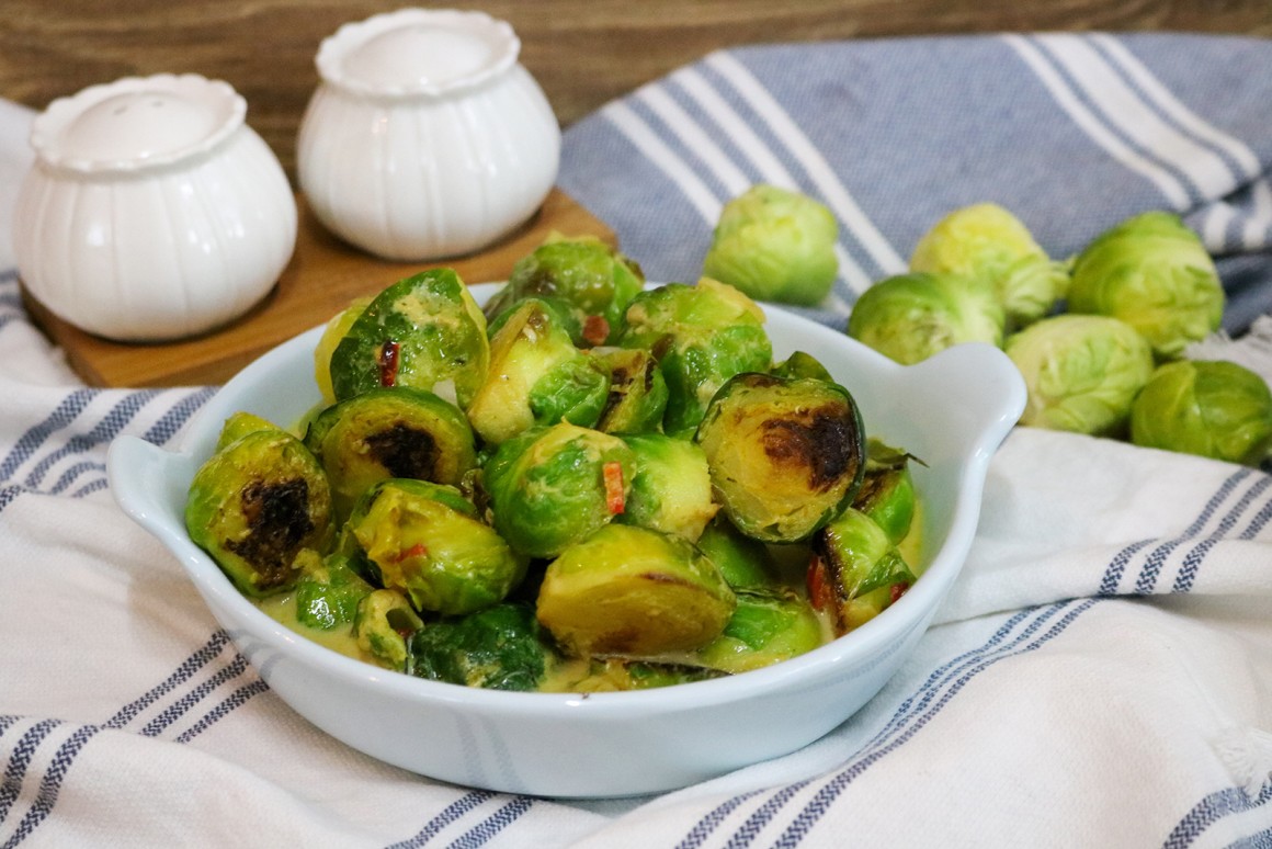 Rosenkohlcurry mit Kokosmilch