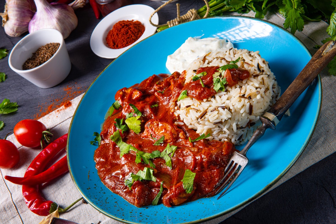 Indisches Huhn Tikka Masala mit Wildreis - Rezept