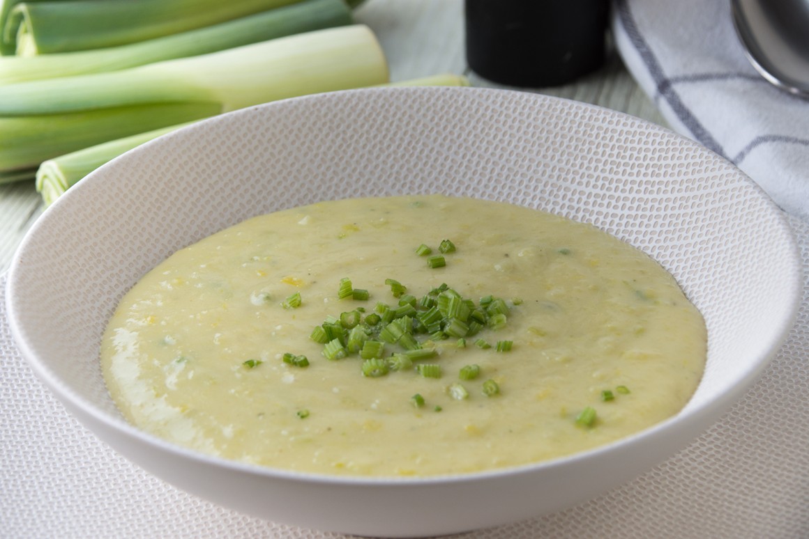 Einfache Porreesuppe